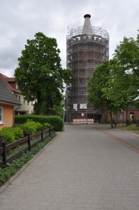 My cousin Heiko's photograph in 2015 of the same tower in my great grandfather's photograph.