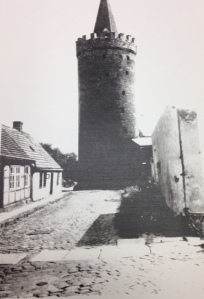 A tower in Pasewalk, Germany. Probably pre-1914. My great grandfather's photograph.